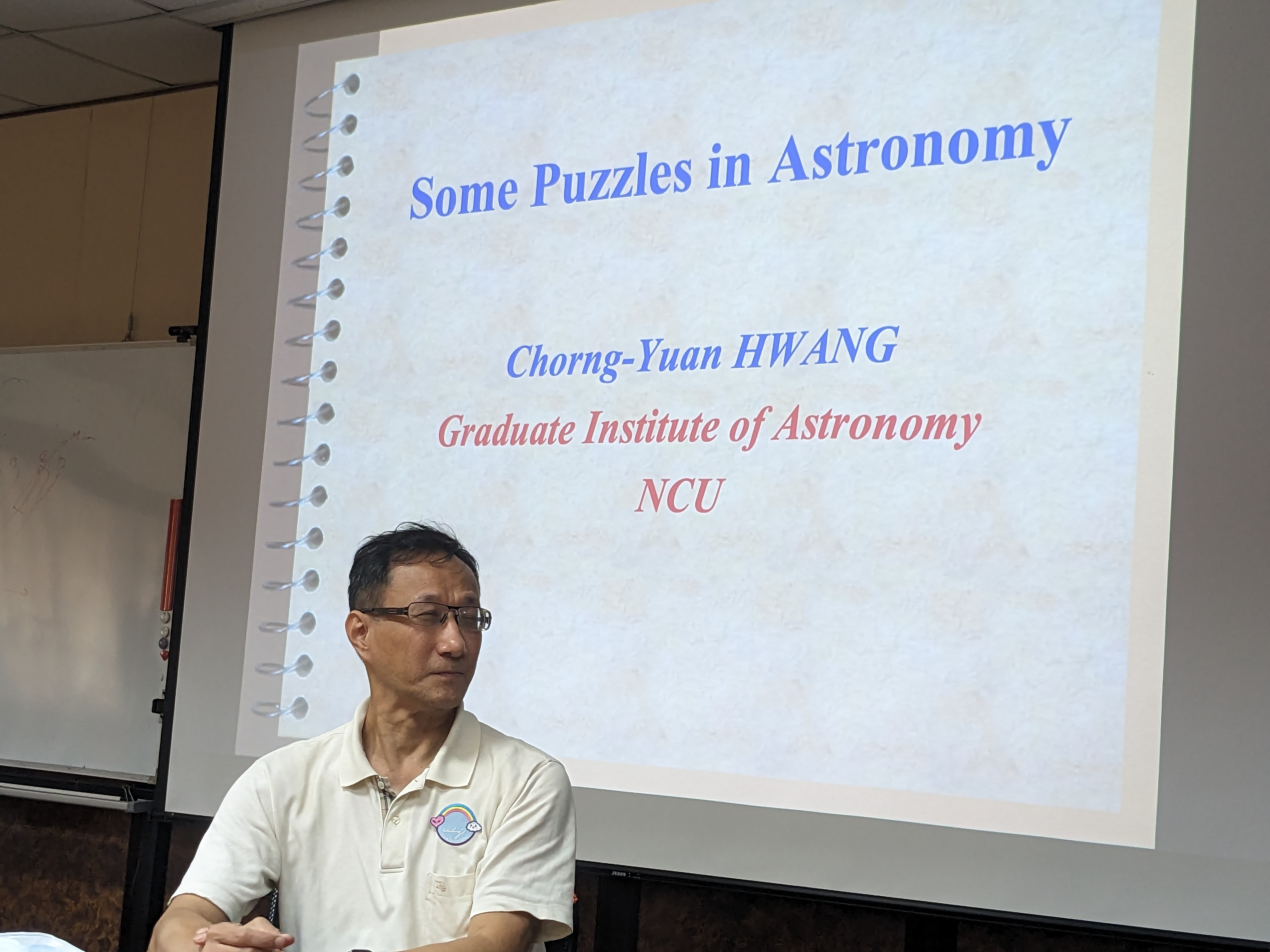 Prof. Chorng-Yuan Hwang演講照片