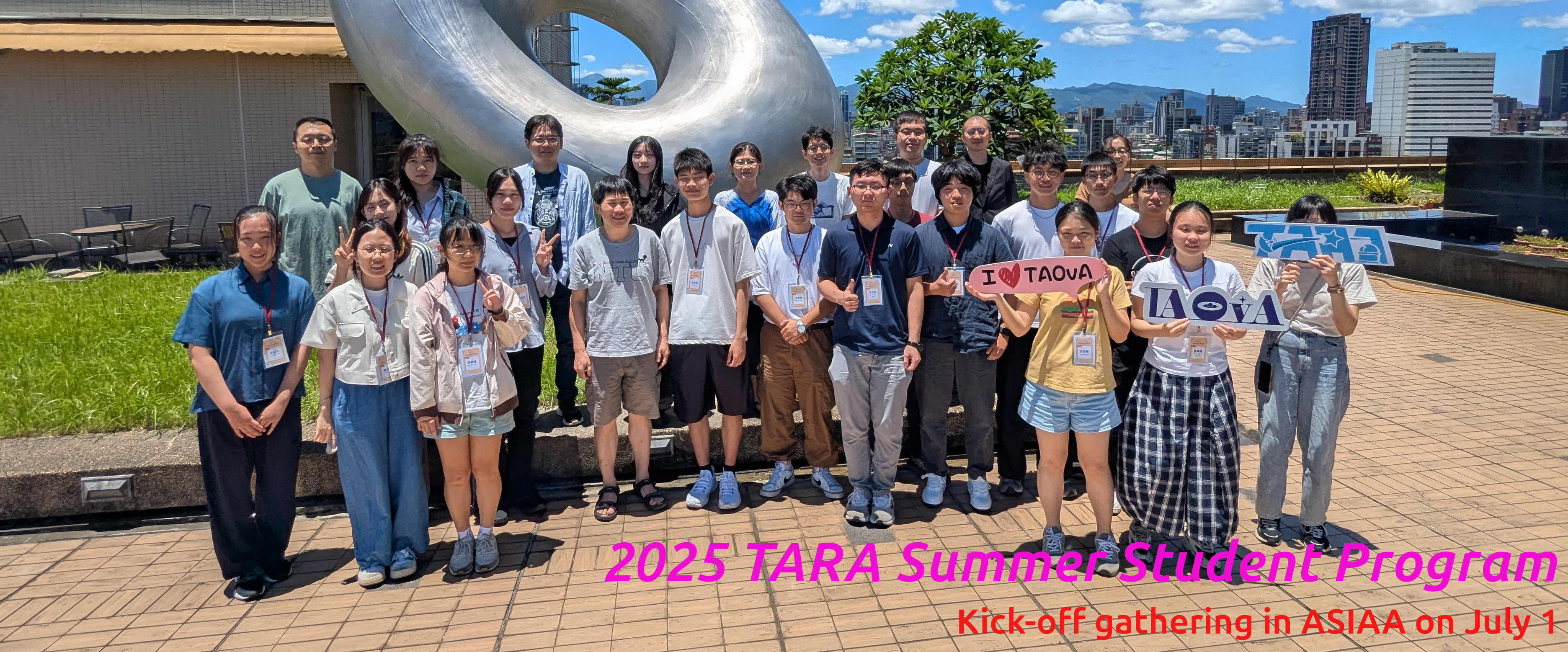 2025 TARA Summer Student Program: Kick-off gathering in ASIAA on July 1