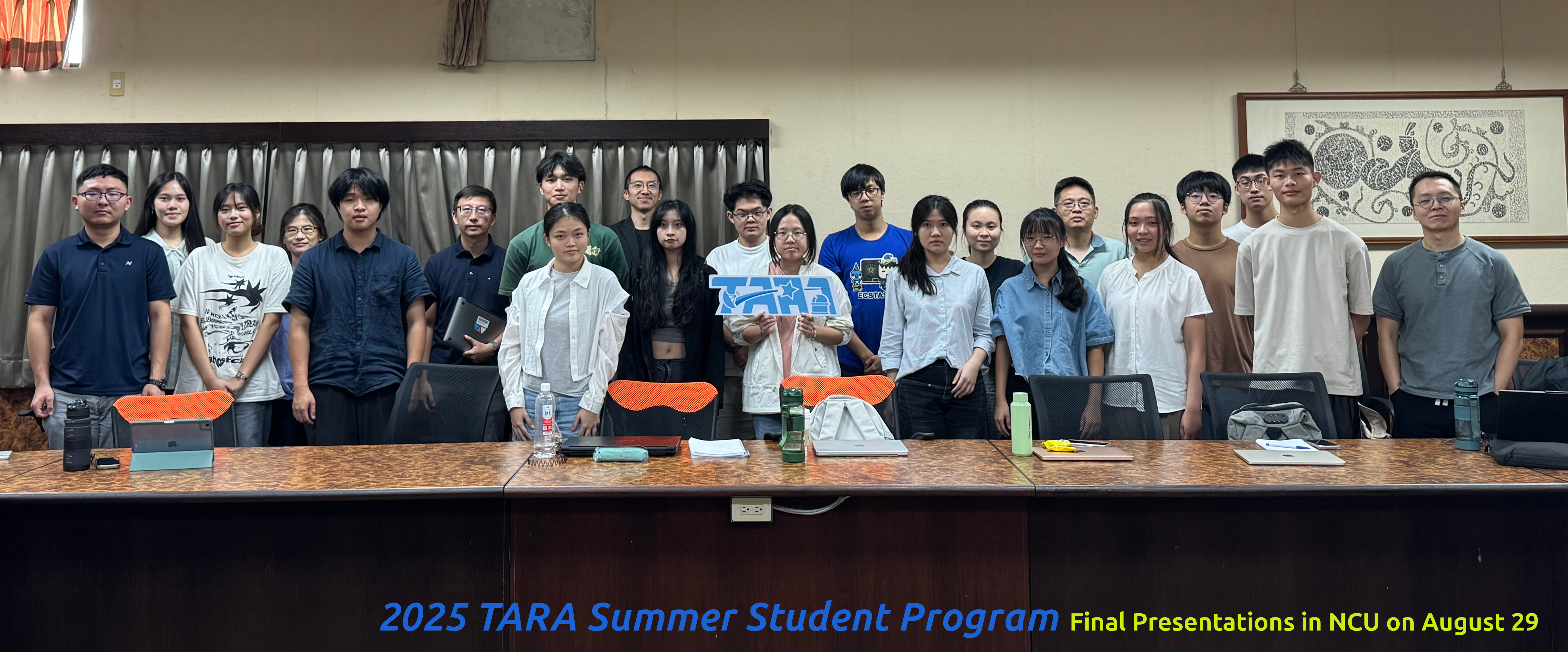 2025 TARA Summer Student Program: Final Presentations in NCU on August 29