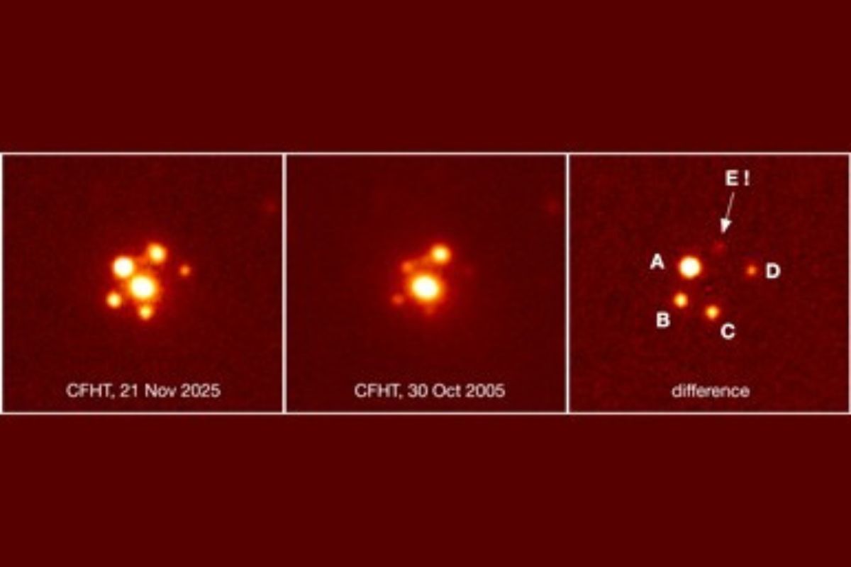 加法夏望遠鏡MegaCam於2025年11月21日拍攝的影像