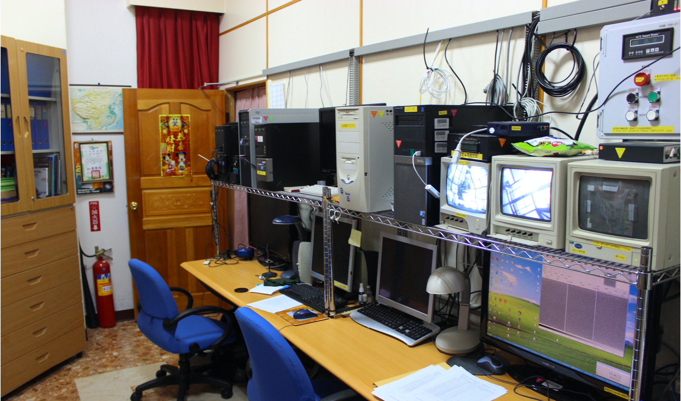 一米望遠鏡控制室