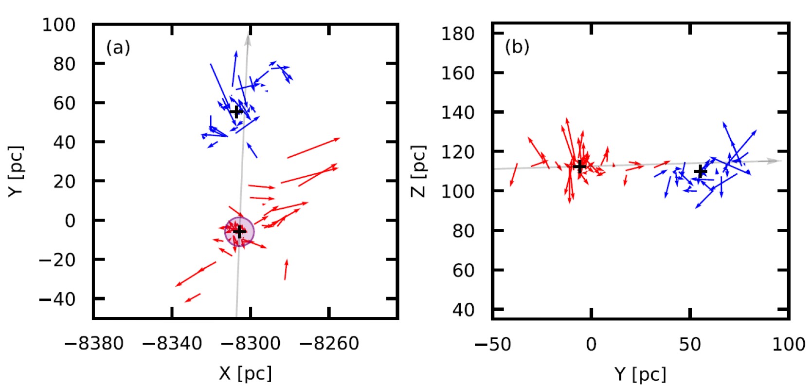 星團成員在銀河系坐標的位置以及運動狀態